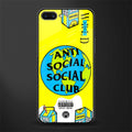 anti social social club x juice wrld glass case for realme c1 image