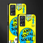 anti social social club x juice wrld glass case for vivo v21 5g image-2