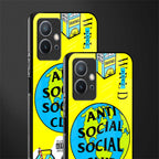 anti social social club x juice wrld glass case for vivo t1 5g image-2