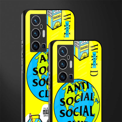 anti social social club x juice wrld glass case for vivo x70 pro plus image-2