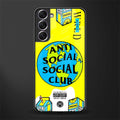 anti social social club x juice wrld glass case for samsung galaxy s21 image