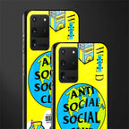 anti social social club x juice wrld glass case for samsung galaxy s20 ultra image-2