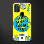 anti social social club x juice wrld glass case for samsung galaxy a21s image