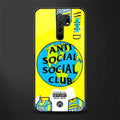 anti social social club x juice wrld glass case for poco m2 image