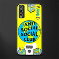 anti social social club x juice wrld glass case for vivo y20i vivo y20t image