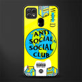anti social social club x juice wrld glass case for oppo a15 image