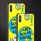 anti social social club x juice wrld glass case for redmi 9i image-2