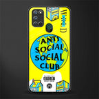 anti social social club x juice wrld glass case for realme 7i image