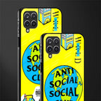 anti social social club x juice wrld glass case for samsung galaxy a12 image-2