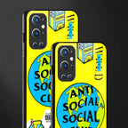 anti social social club x juice wrld glass case for oneplus 9 pro image-2