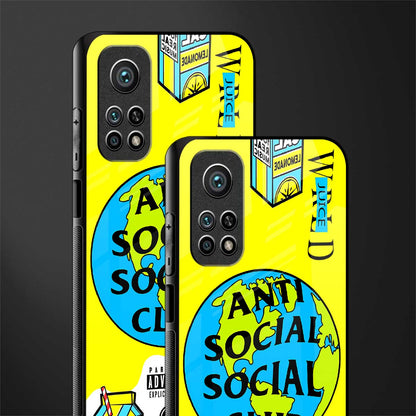 anti social social club x juice wrld glass case for mi 10t pro image-2
