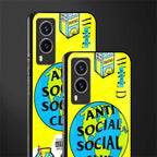 anti social social club x juice wrld glass case for vivo v21e 5g image-2