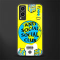 anti social social club x juice wrld glass case for vivo v21e 5g image