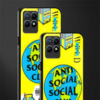 anti social social club x juice wrld glass case for realme 8i image-2