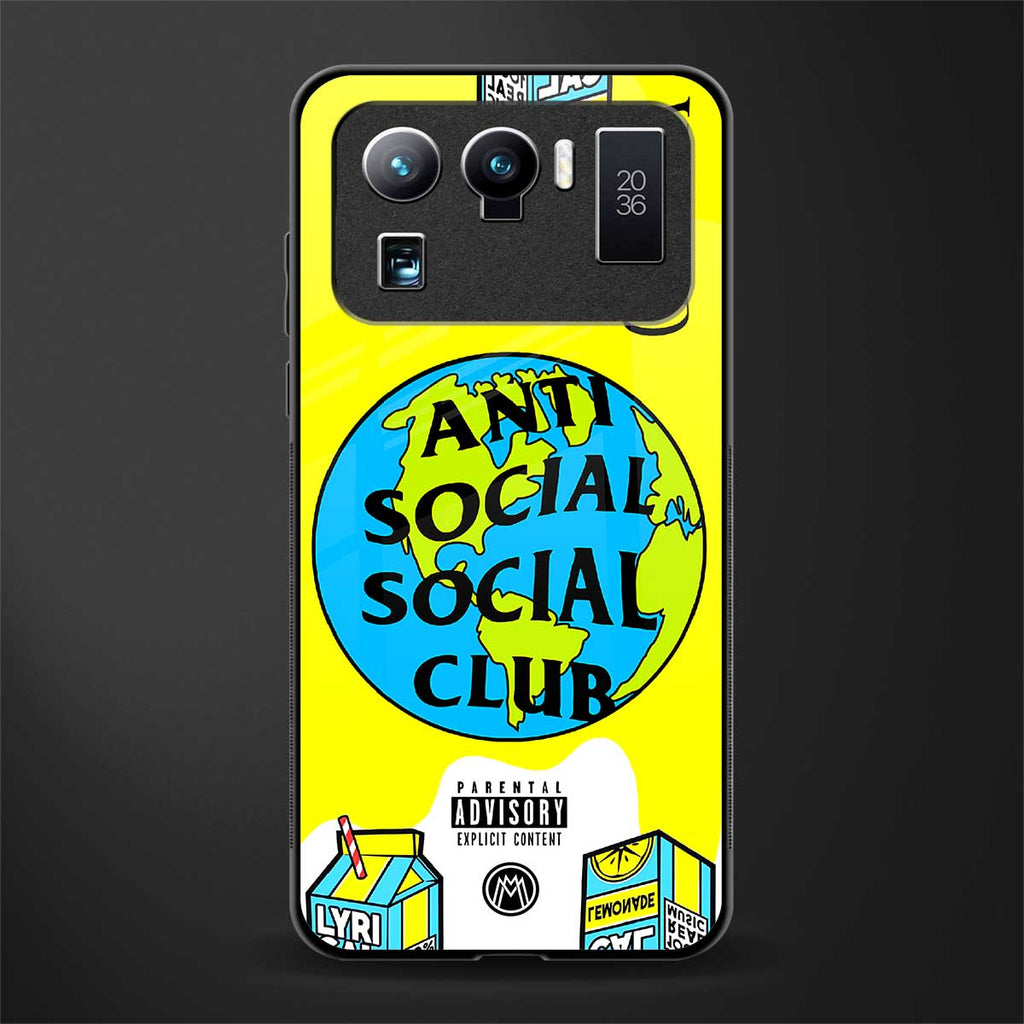anti social social club x juice wrld glass case for mi 11 ultra 5g image
