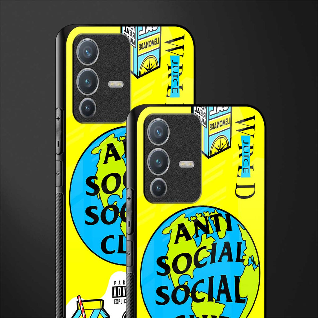 anti social social club x juice wrld glass case for vivo v23 pro 5g image-2