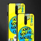 anti social social club x juice wrld glass case for oneplus 7 pro image-2
