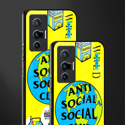anti social social club x juice wrld glass case for vivo x70 image-2