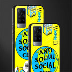 anti social social club x juice wrld glass case for vivo x60 image-2