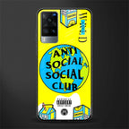 anti social social club x juice wrld glass case for vivo x60 image