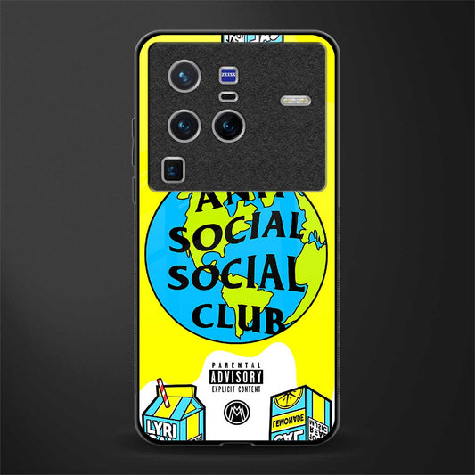anti social social club x juice wrld glass case for vivo x80 pro 5g image
