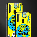 anti social social club x juice wrld glass case for samsung a21 image-2