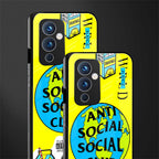 anti social social club x juice wrld back phone cover | glass case for oneplus 9