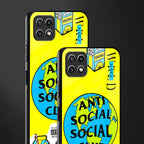 anti social social club x juice wrld back phone cover | glass case for samsung galaxy f42