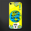 anti social social club x juice wrld glass case for iphone 8 image