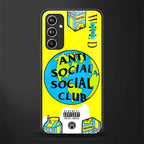 anti social social club x juice wrld back phone cover | glass case for samsung galaxy a54 5g