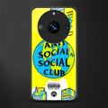 anti social social club x juice wrld back phone cover | glass case for realme 11 pro 5g