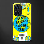 anti social social club x juice wrld back phone cover | glass case for realme c55