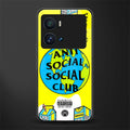 anti social social club x juice wrld back phone cover | glass case for iQOO 9 Pro