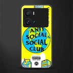 anti social social club x juice wrld back phone cover | glass case for iQOO 9 Pro