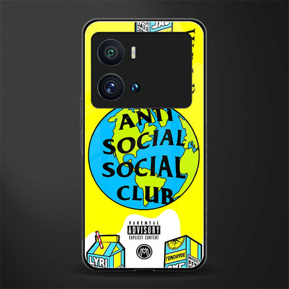 anti social social club x juice wrld back phone cover | glass case for iQOO 9 Pro