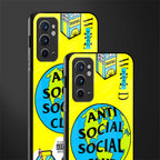 anti social social club x juice wrld glass case for oneplus 9rt image-2
