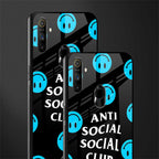 anti social social club x smileys glass case for realme narzo 10a image-2