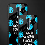 anti social social club x smileys glass case for oppo reno 2f image-2