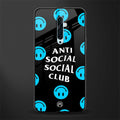 anti social social club x smileys glass case for oppo reno 2f image