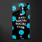 anti social social club x smileys glass case for oppo reno 2f image