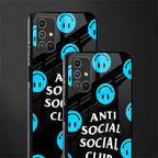 anti social social club x smileys glass case for samsung galaxy m31s image-2