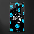 anti social social club x smileys glass case for oppo f11 pro image