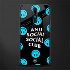 anti social social club x smileys glass case for oppo f11 image