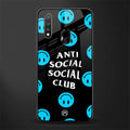 anti social social club x smileys glass case for vivo u20 image