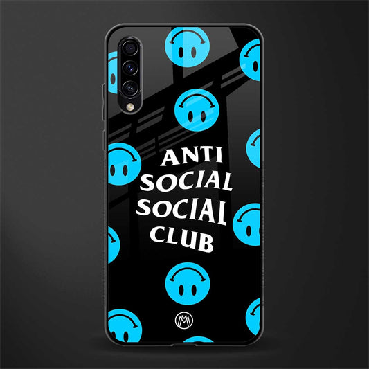 anti social social club x smileys glass case for samsung galaxy a50 image