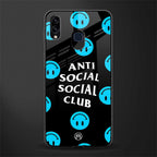 anti social social club x smileys glass case for samsung galaxy m10s image