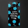 anti social social club x smileys glass case for poco m2 pro image