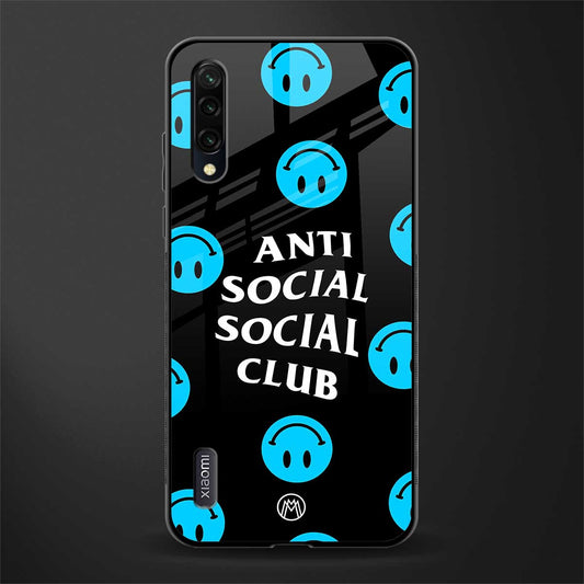 anti social social club x smileys glass case for mi a3 redmi a3 image