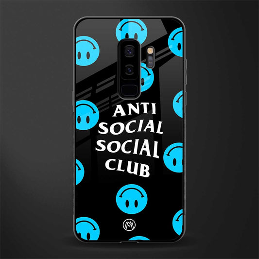 anti social social club x smileys glass case for samsung galaxy s9 plus image