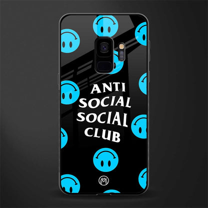 anti social social club x smileys glass case for samsung galaxy s9 image